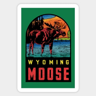 Wyoming Moose Magnet